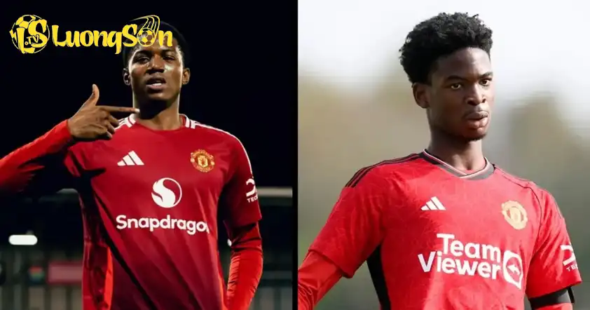 Chido Obi (bên trái) và Musa chính thức được gọi lên đội một MU