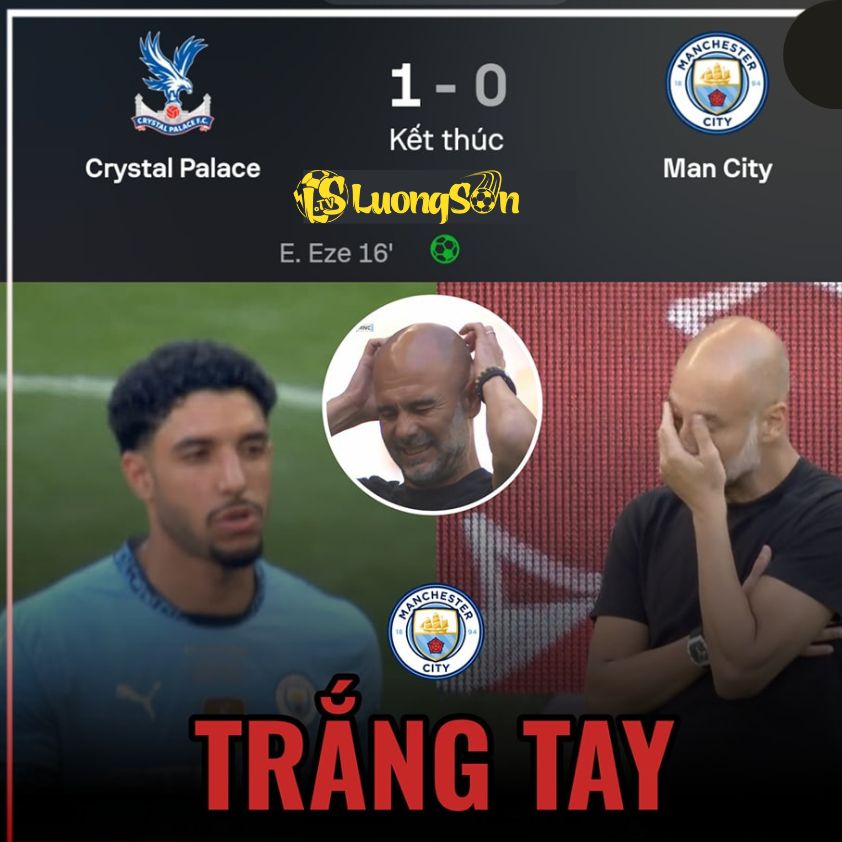 Mất chức vô địch trước Crystal Palace theo cách khó tin