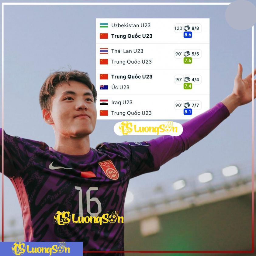 Li Hao đã cản phá thành công 1 quả penalty của U23 Uzbekistan.